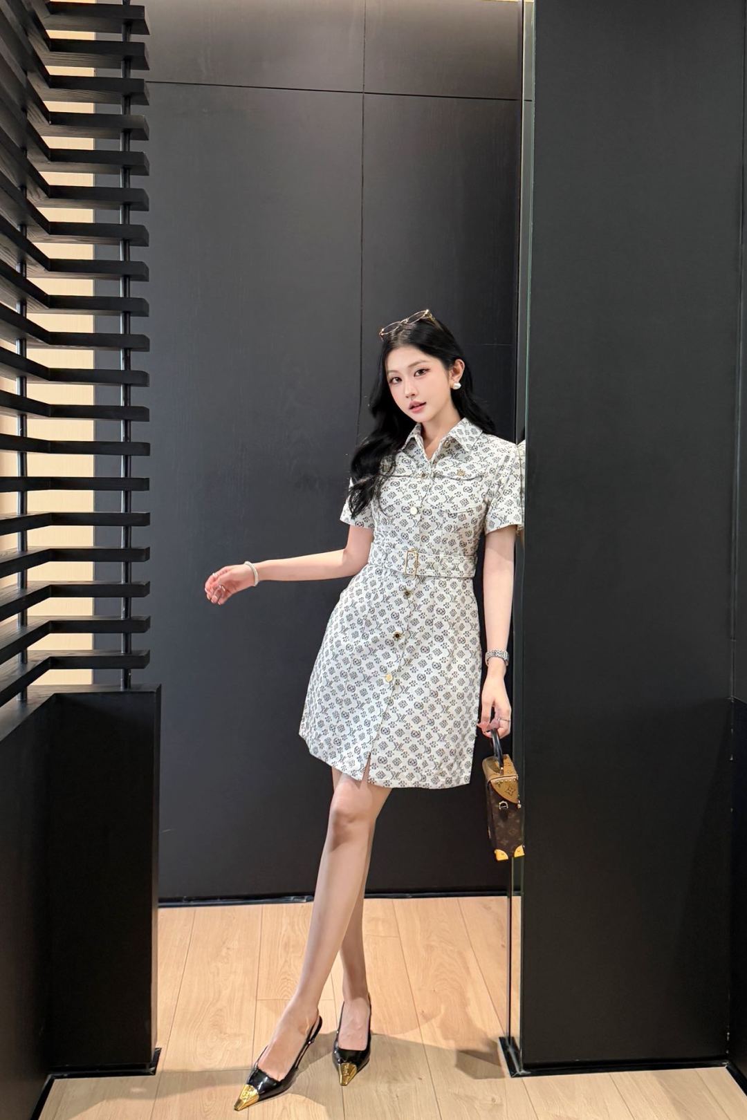 Louis 25fw jacquard dress