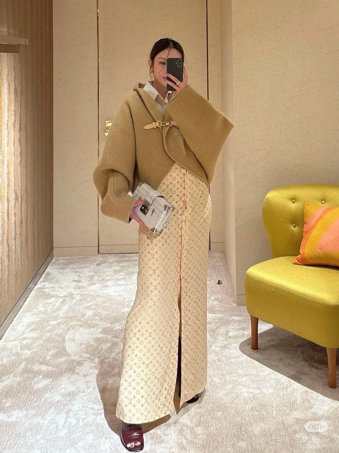 Louis 25ss monogram skirt