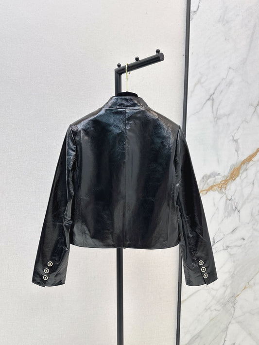 Chan 25fw leather jacket