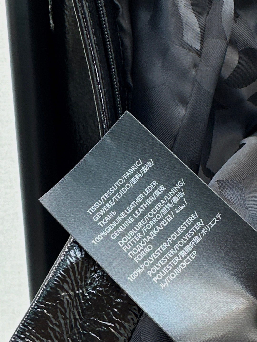 Chan 25fw leather skirt