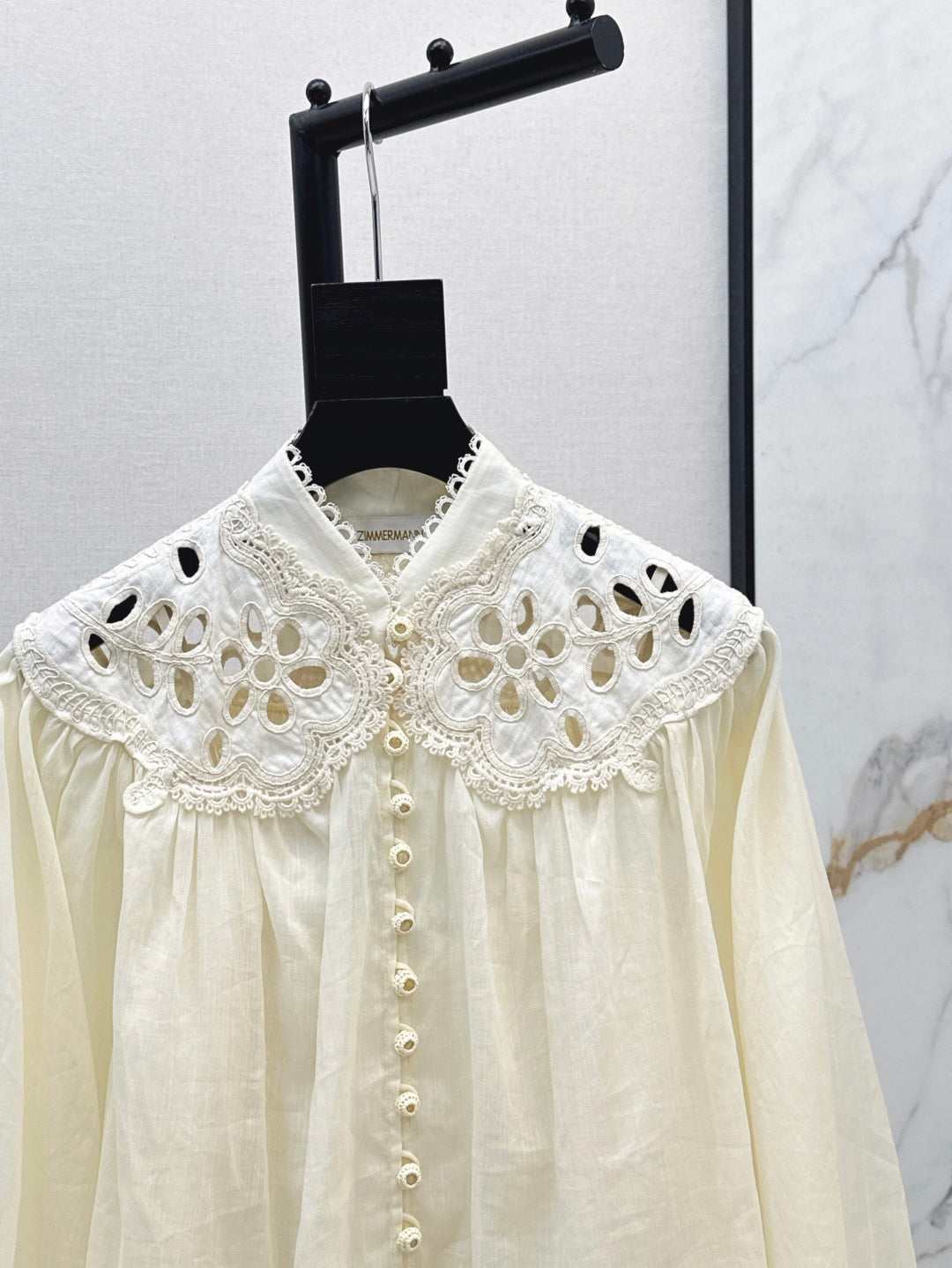 Zimm 25ss embroidered shirt