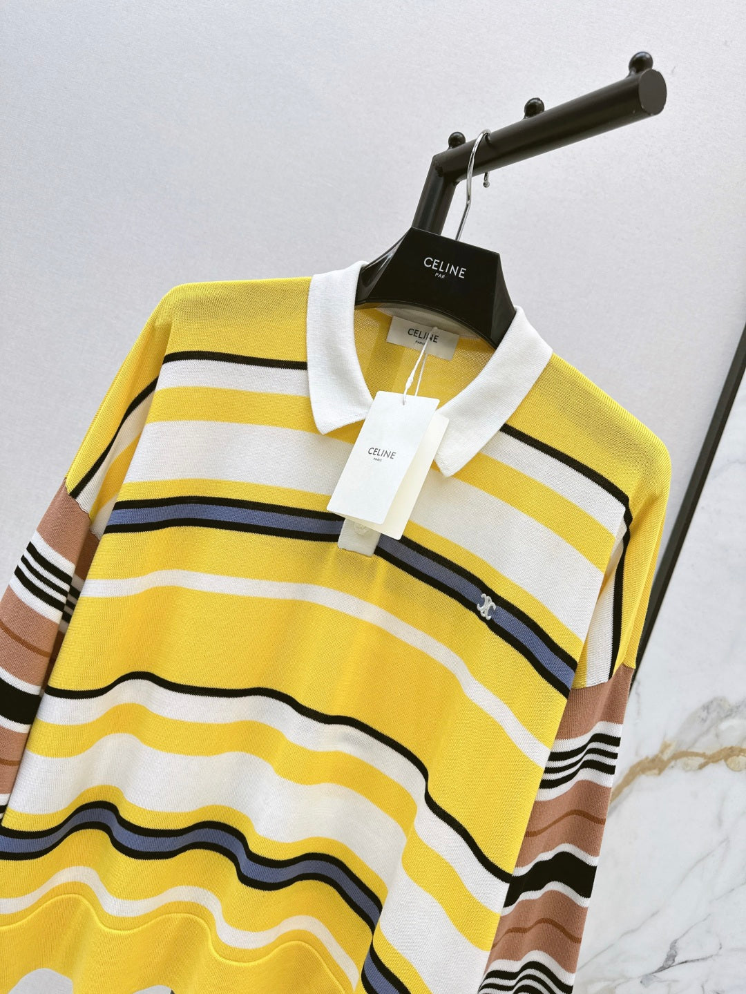 Celi 25fw knit polo shirt