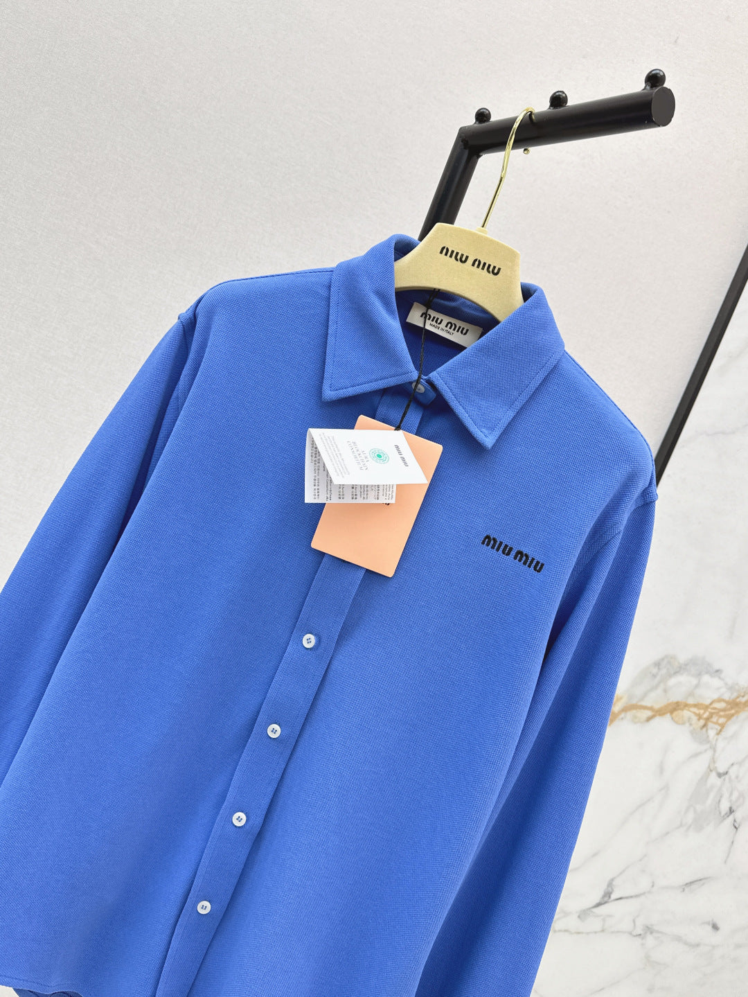 Miu 25fw embroidered shirt