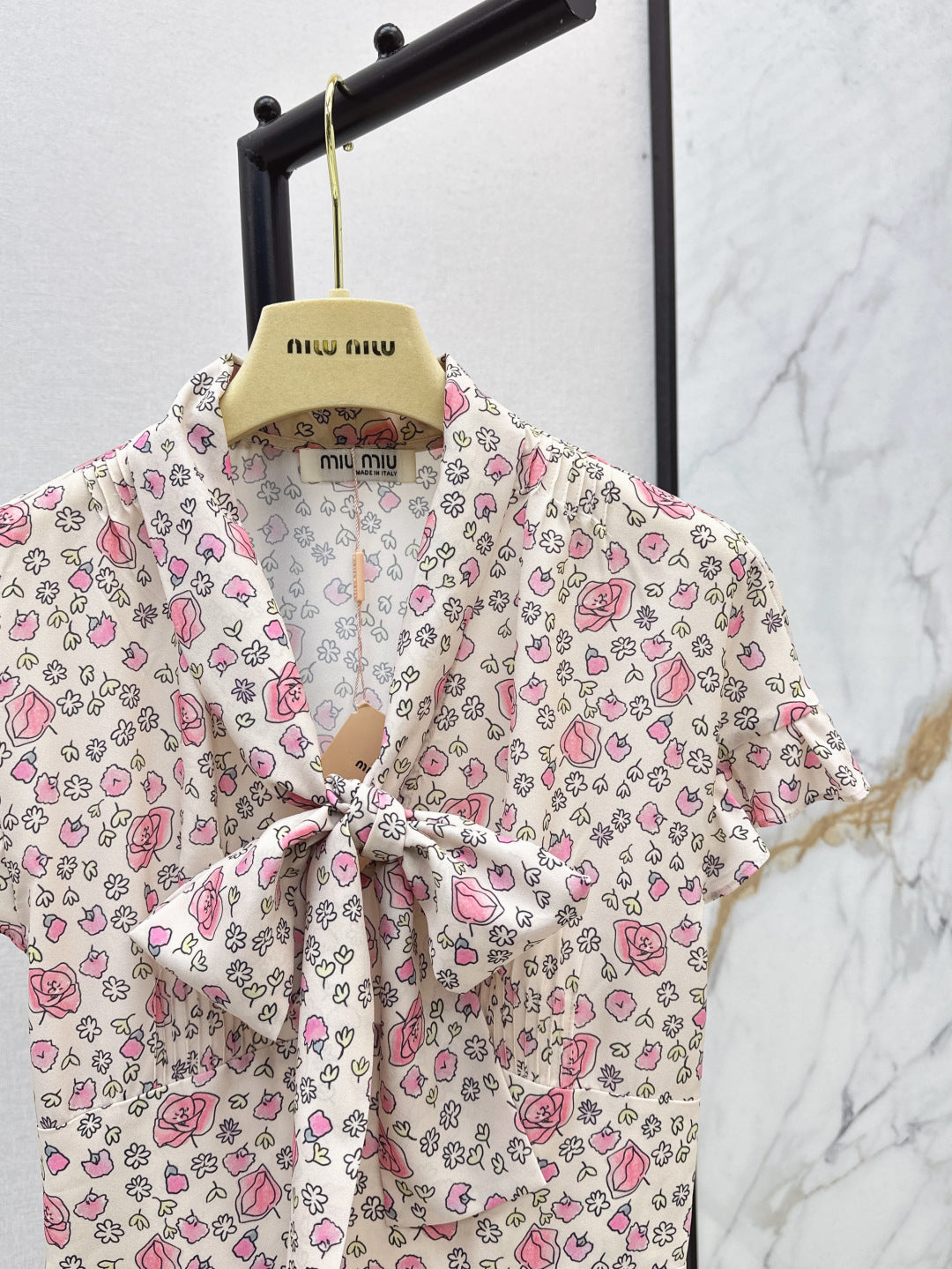 Miu 25ss print dress