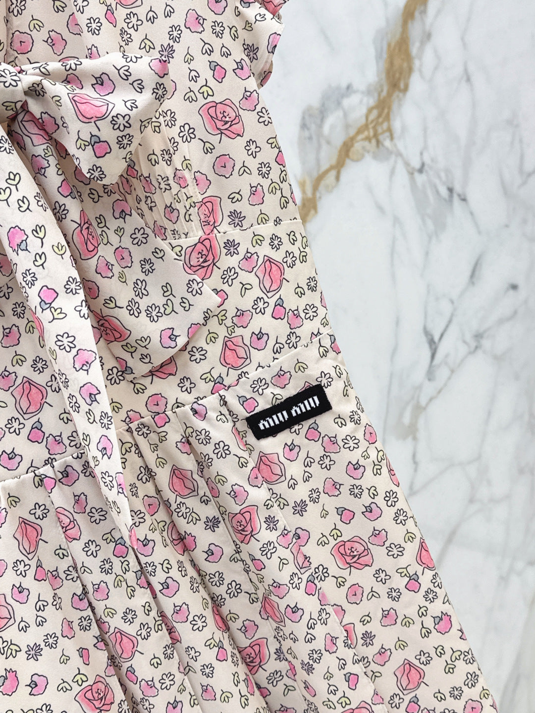 Miu 25ss print dress