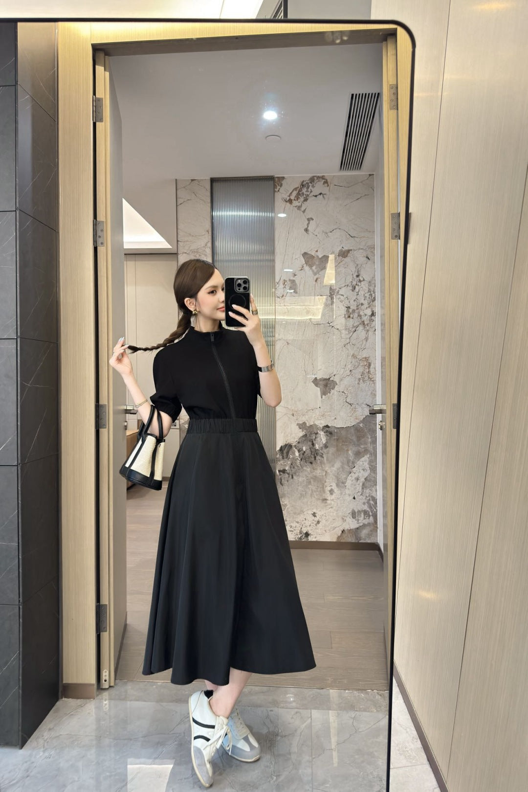 Mon 25ss zipper dress