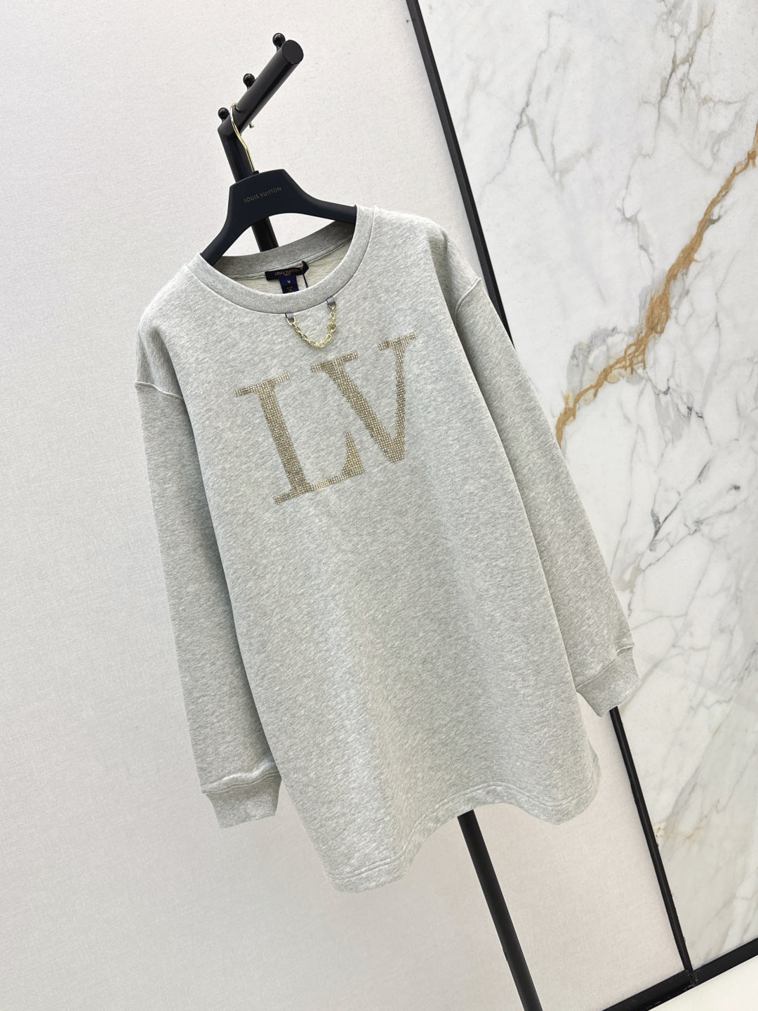Louis 25fw beaded sweatshirt