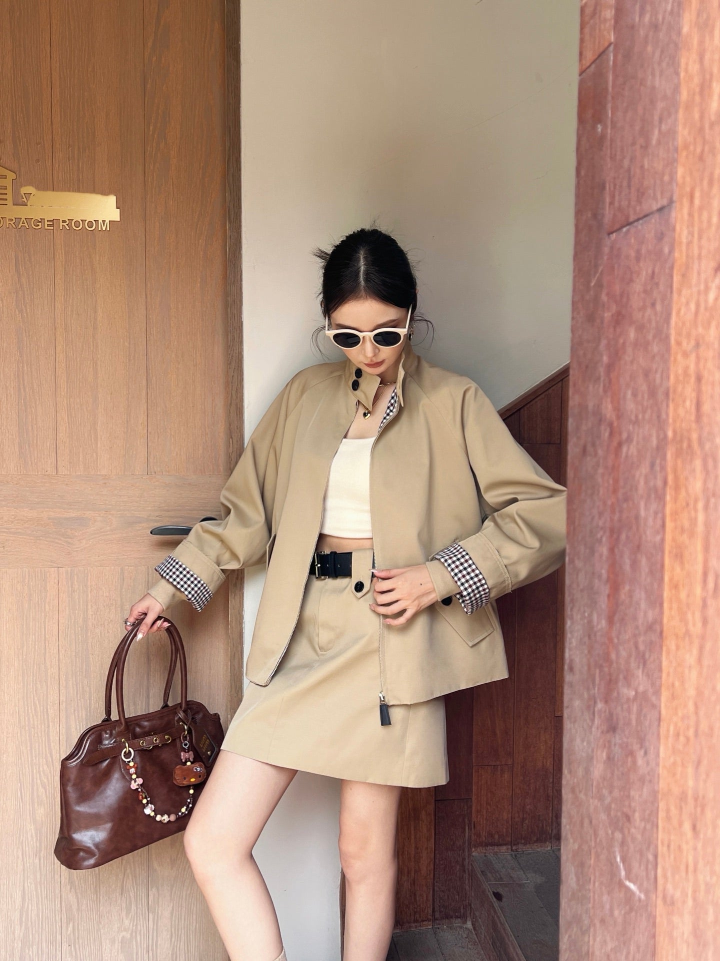 Pra 25ss belt skirt
