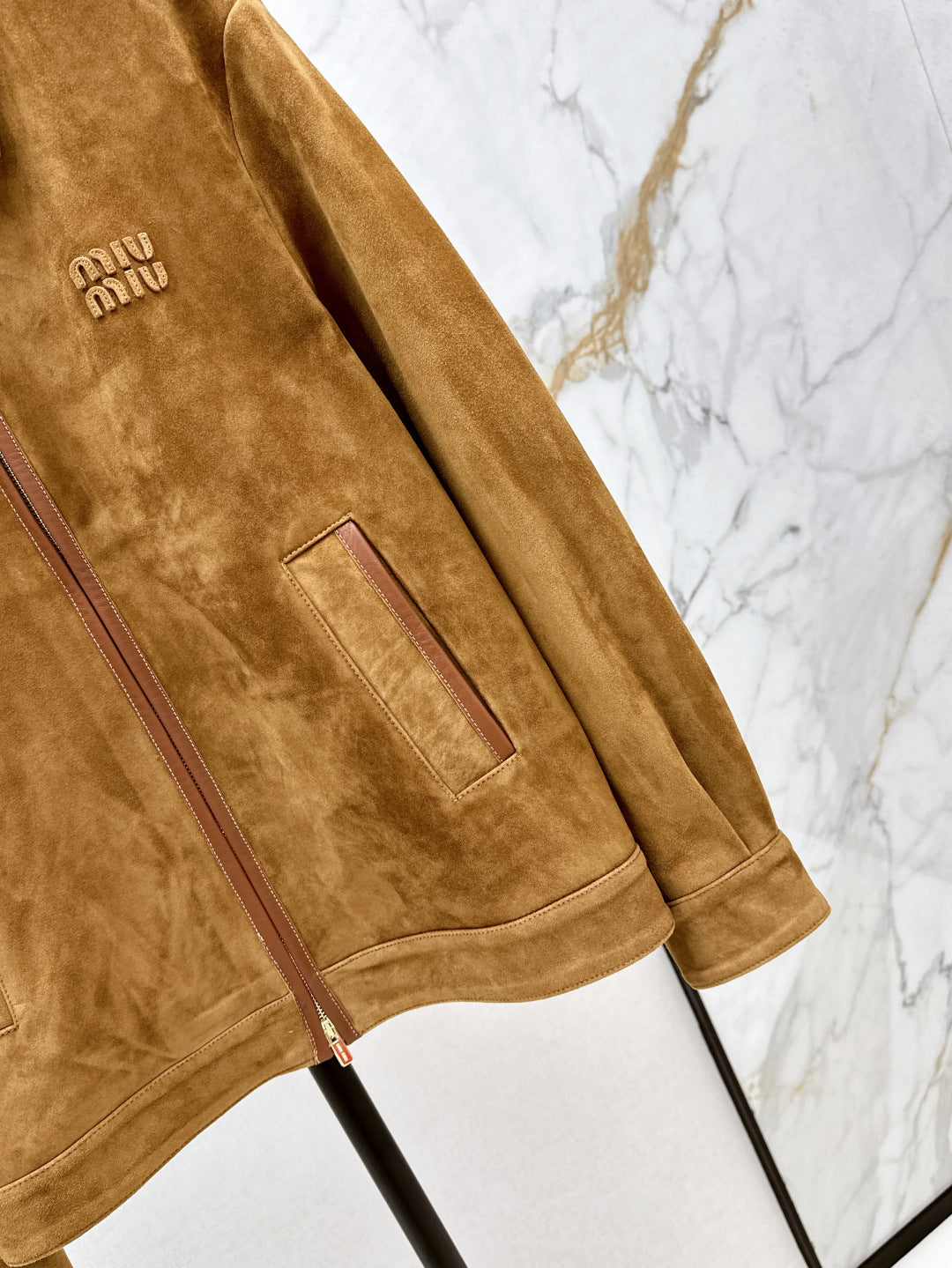 Miu 25fw suede jacket