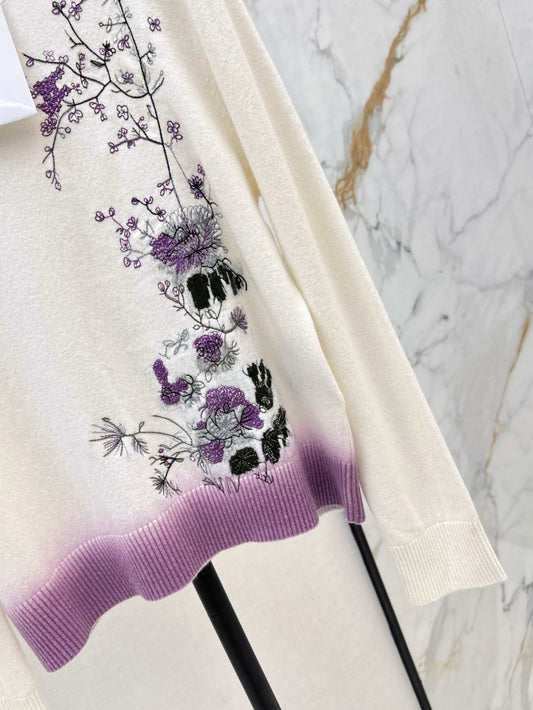 CD 25fw embroidered sweater