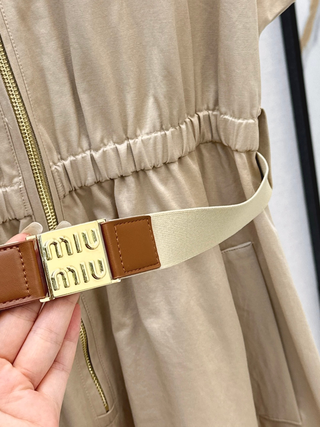Miu 25fw zipper dress