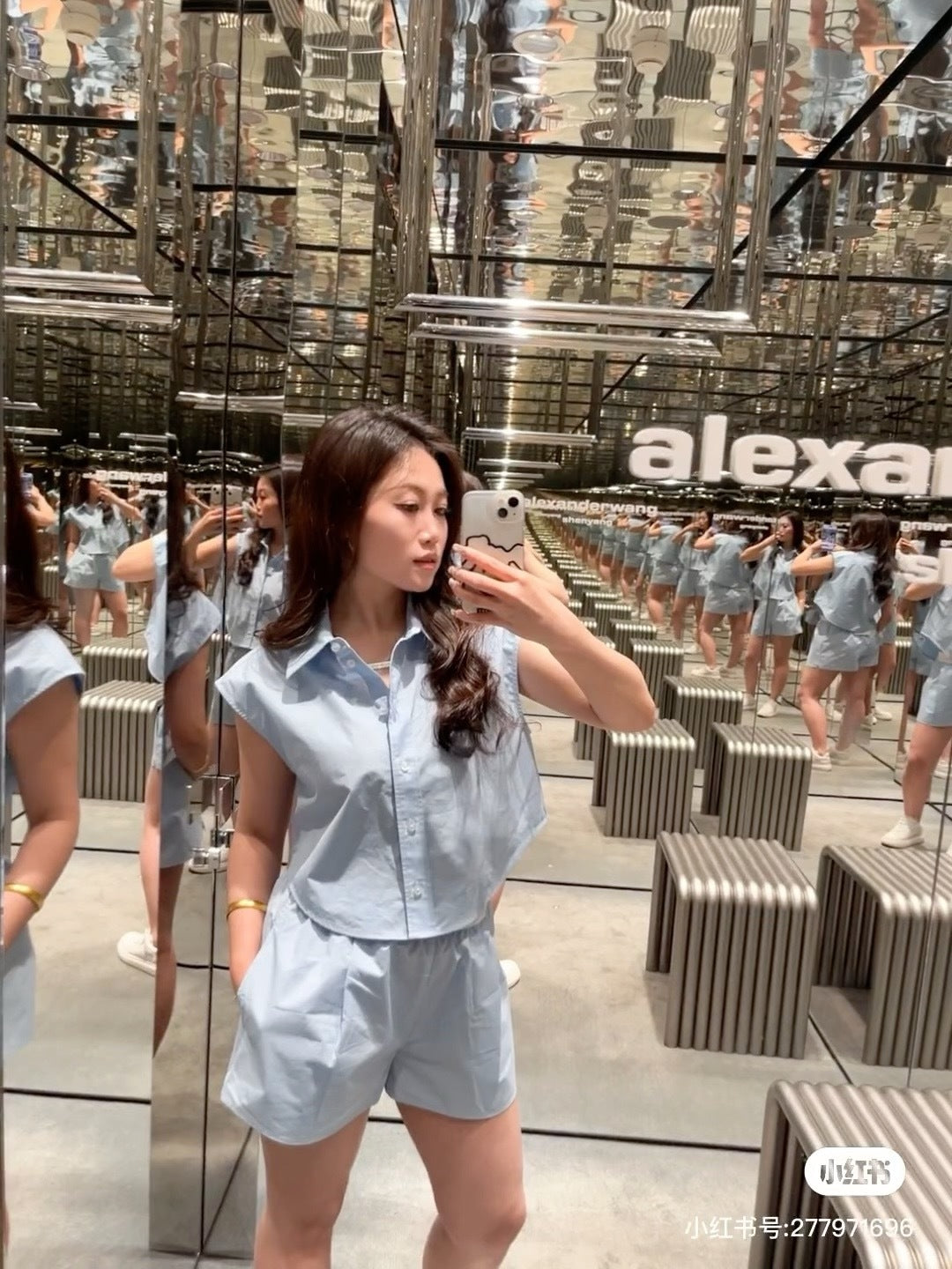 Wang 25ss vest short set