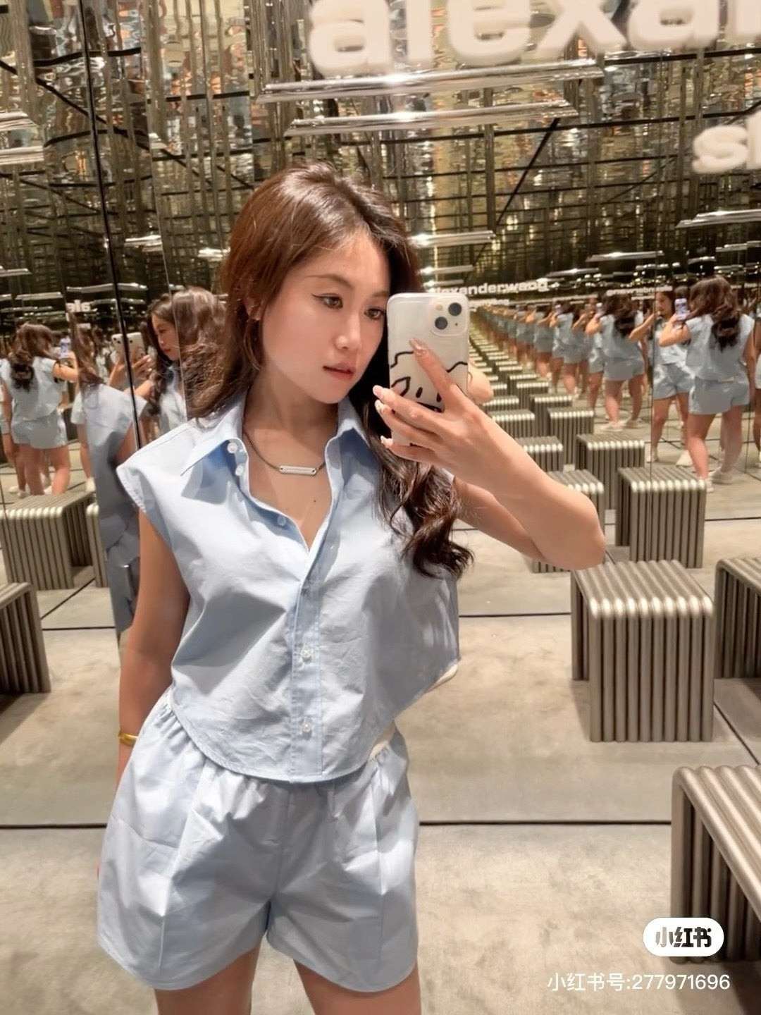 Wang 25ss vest short set
