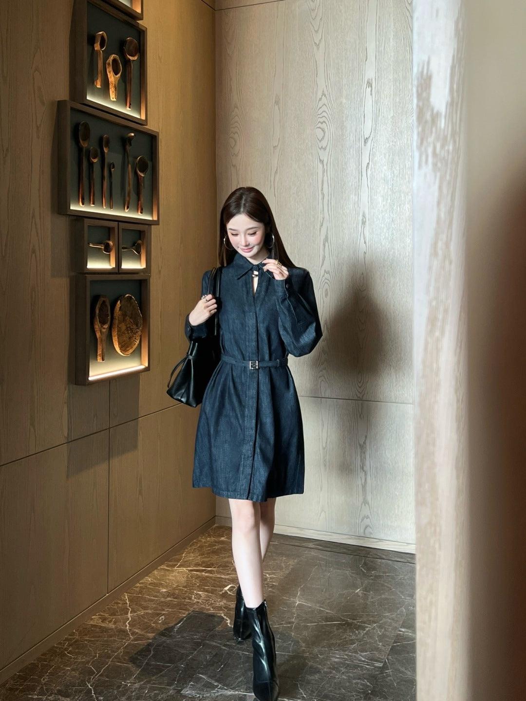 Fend 25fw denim dress