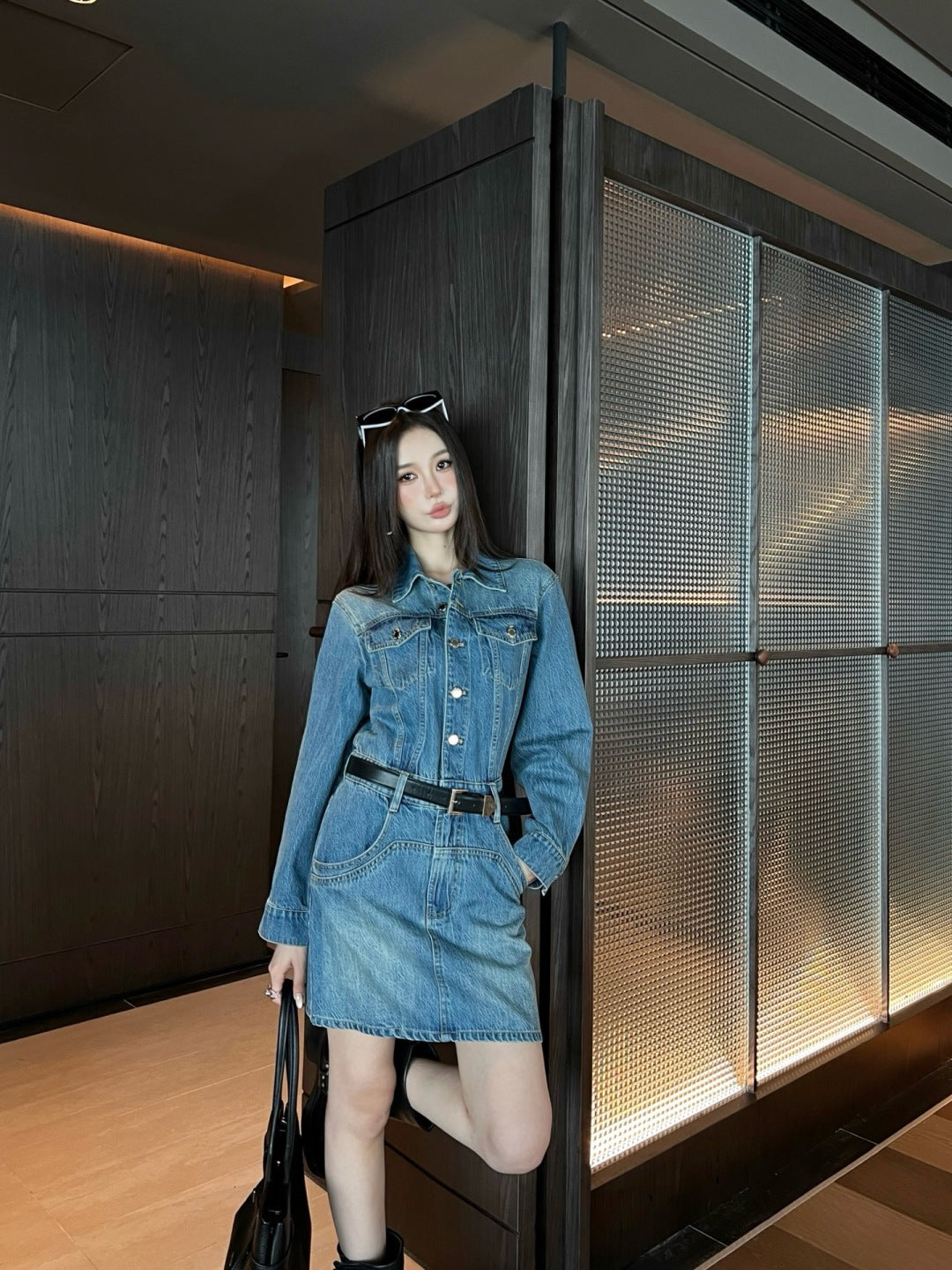 Pra 25fw denim dress