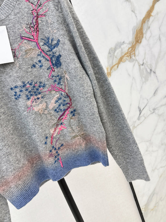 CD 25FW embroidered sweater