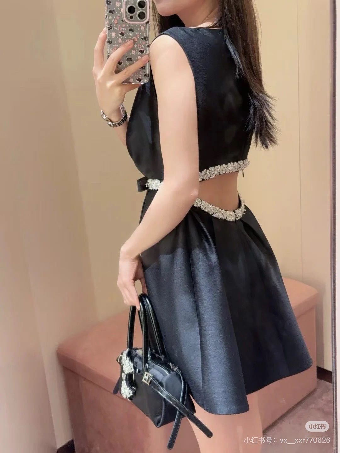 Miu 25ss beaded dress
