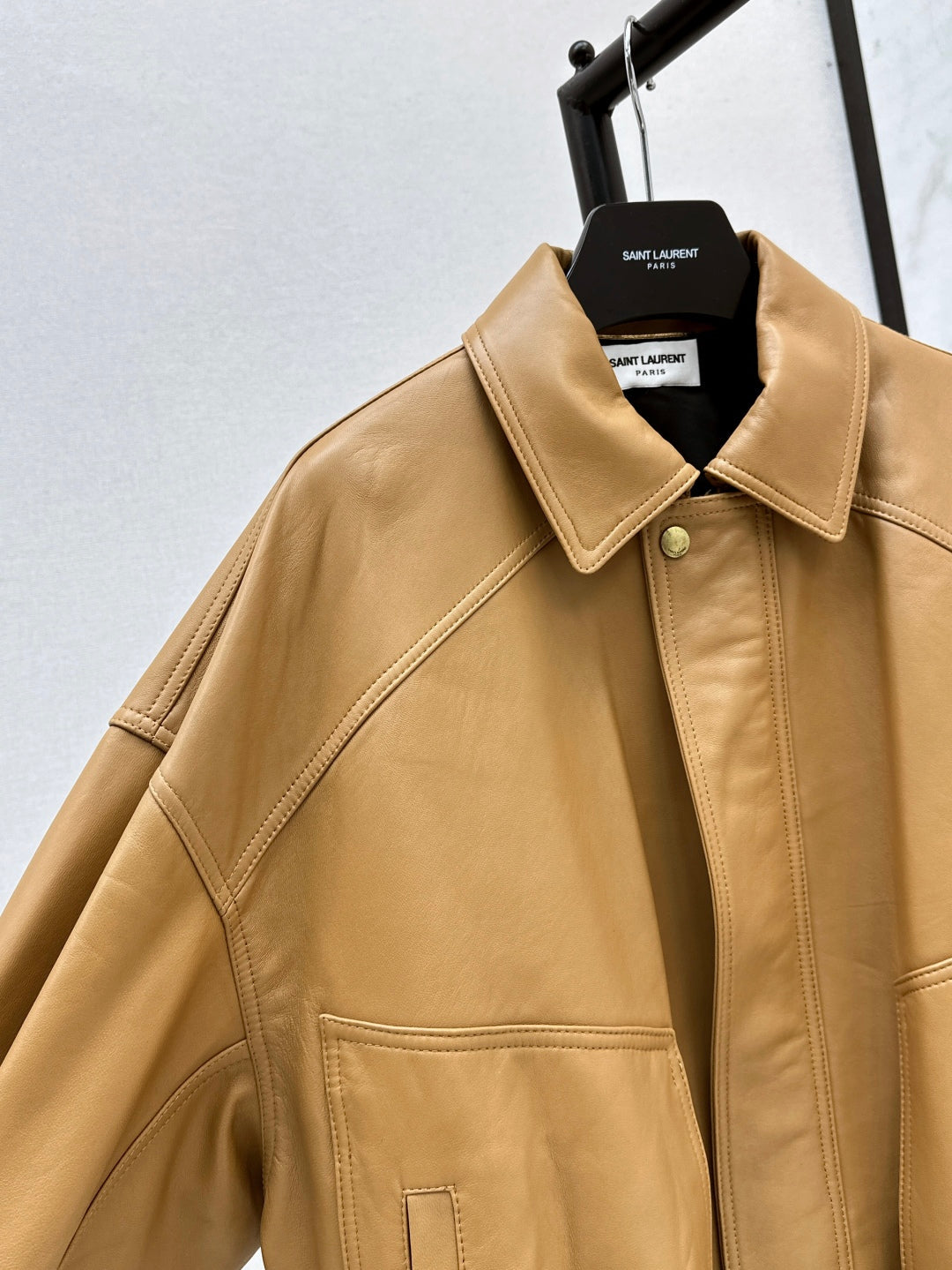 Saint lau 25fw leather jacket