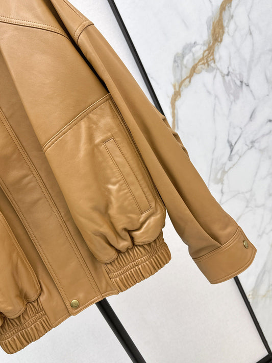 Saint lau 25fw leather jacket