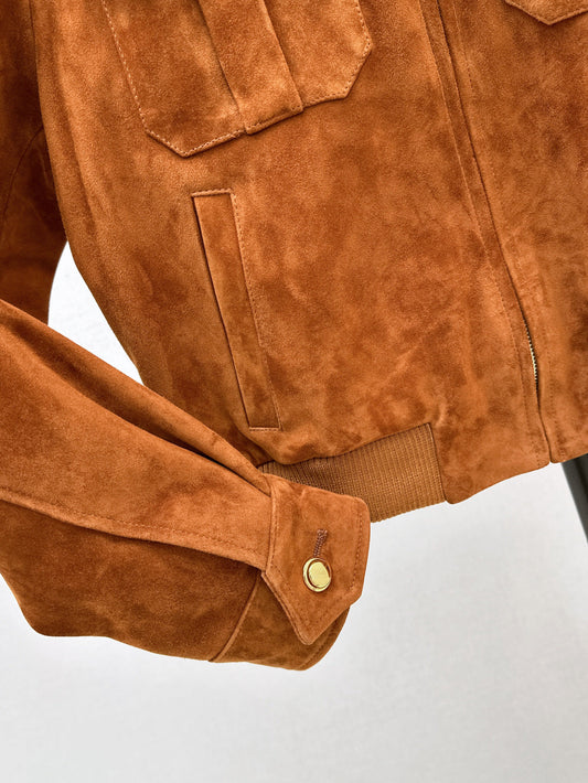 Miu 25fw suede jacket