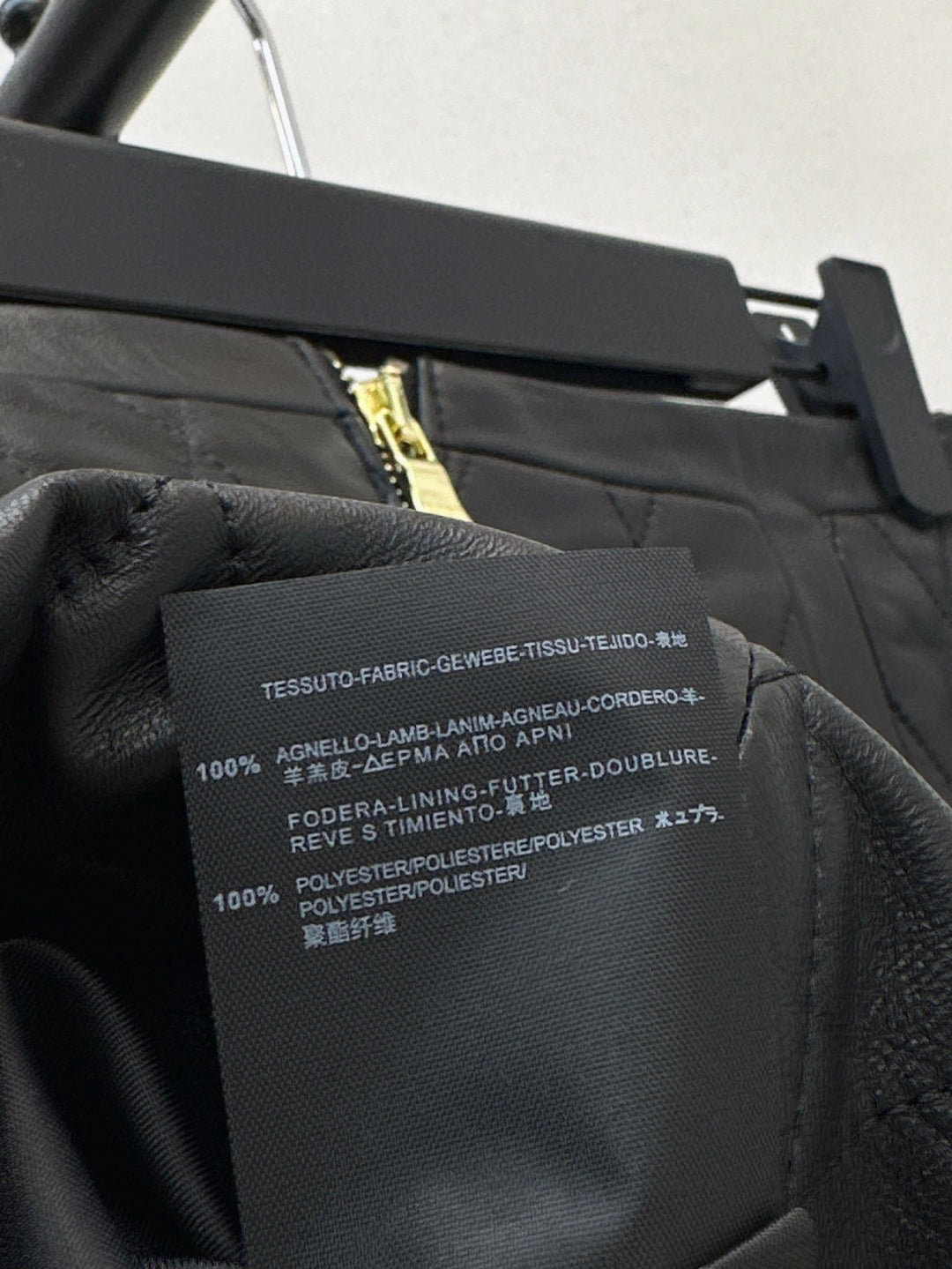 Bal 25fw leather skirt