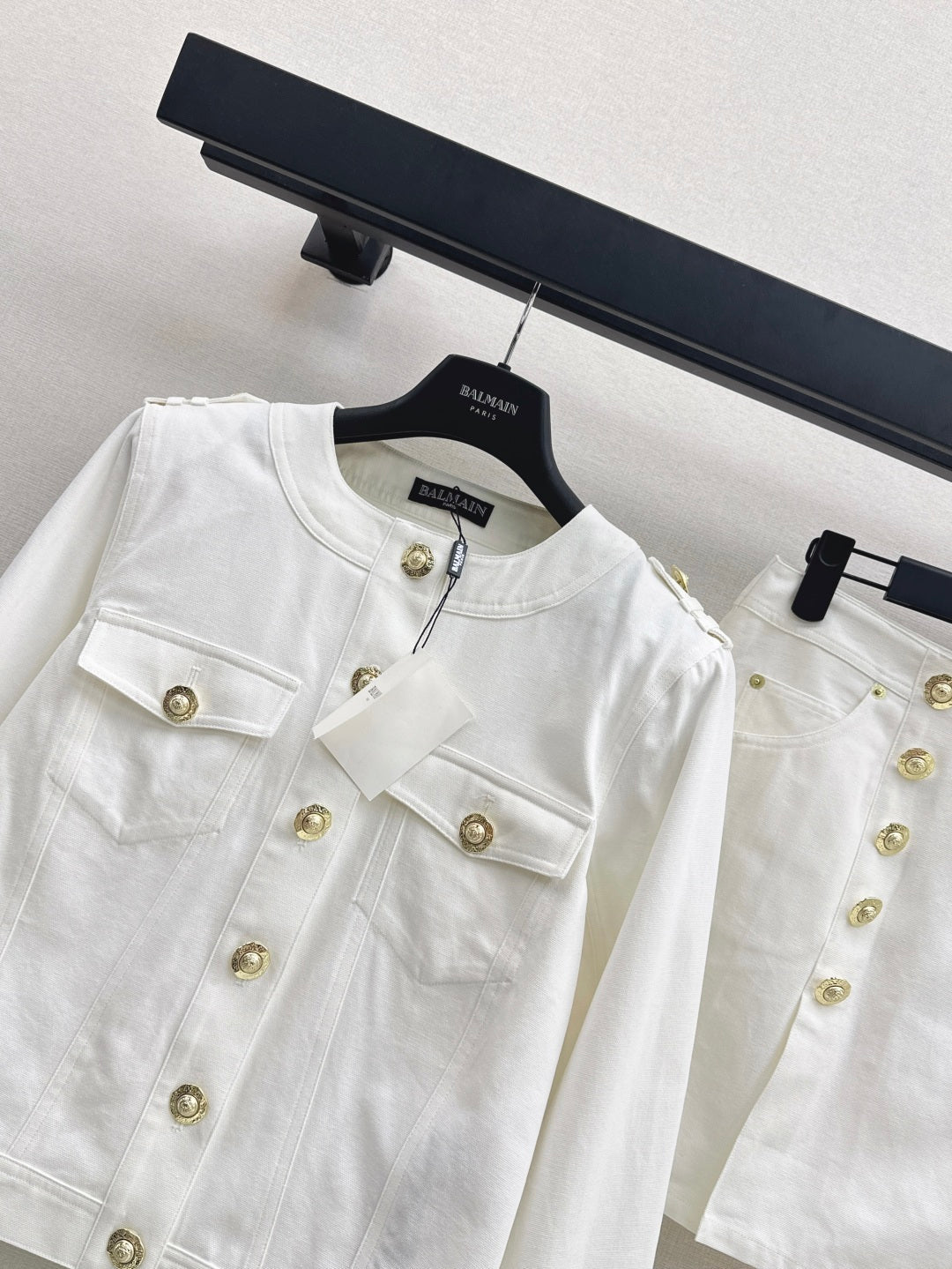 Bal 25fw denim suit