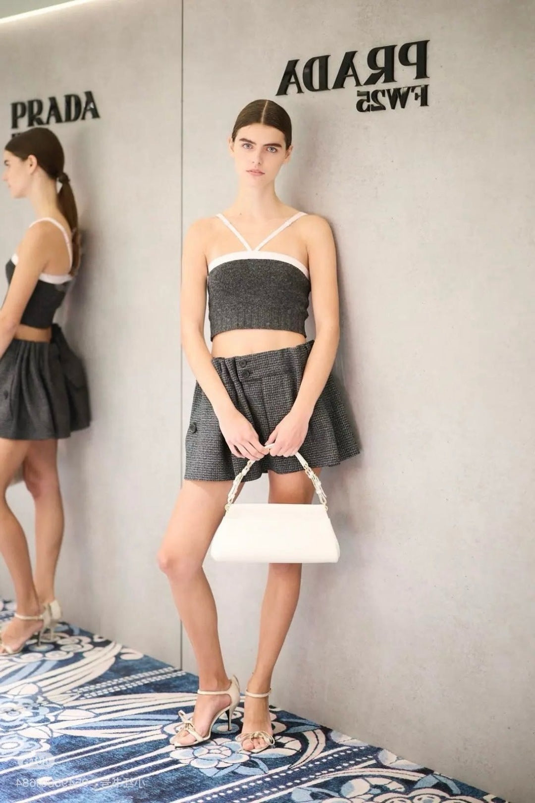 Pra 25fw pleated skirt