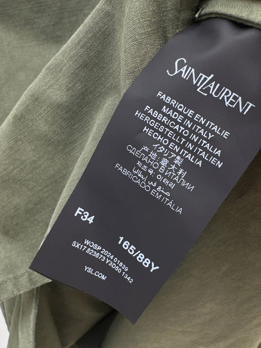 Saint lau 25fw embroidered shirt