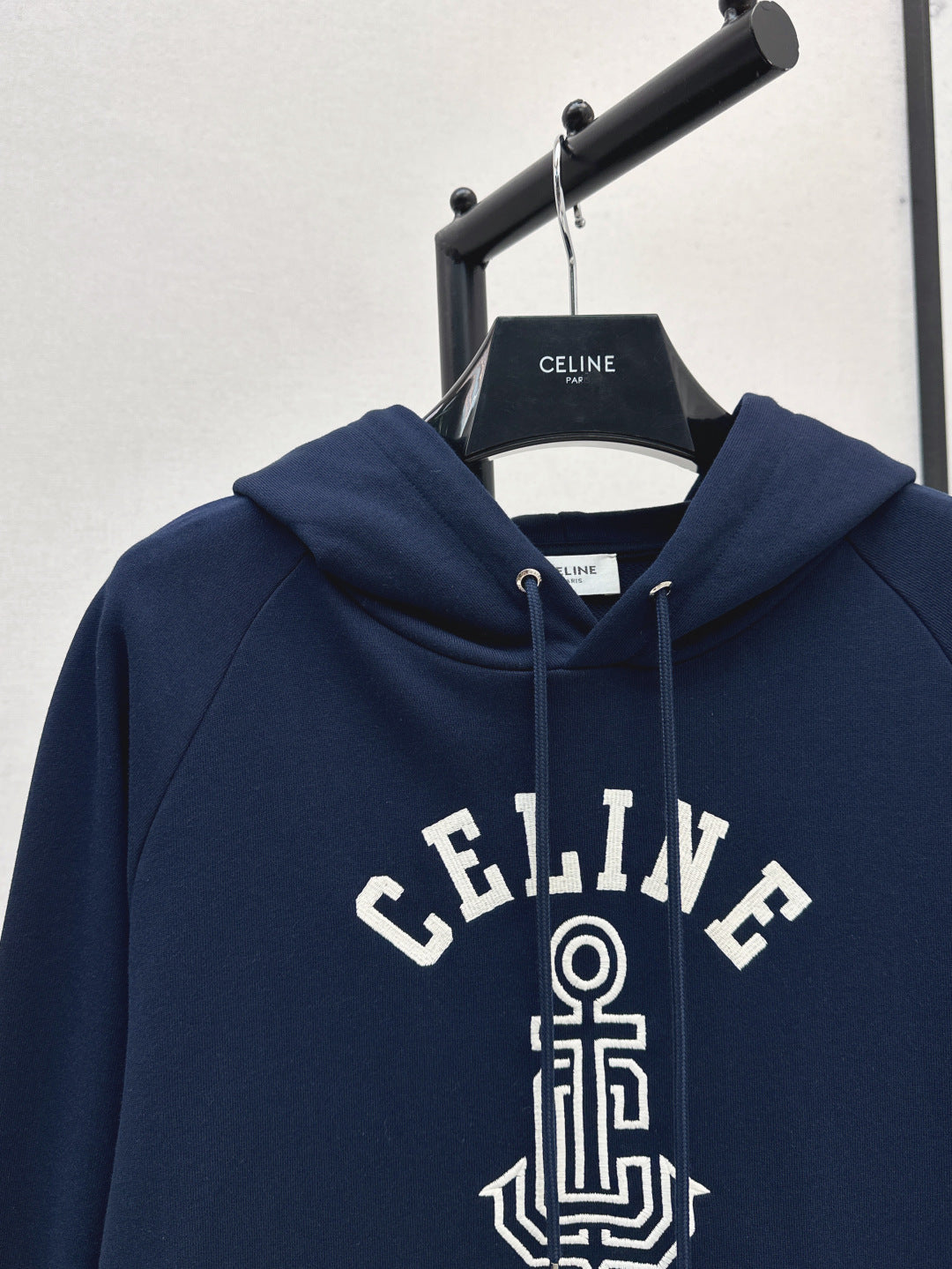 Celi 25fw embroidered hoodie