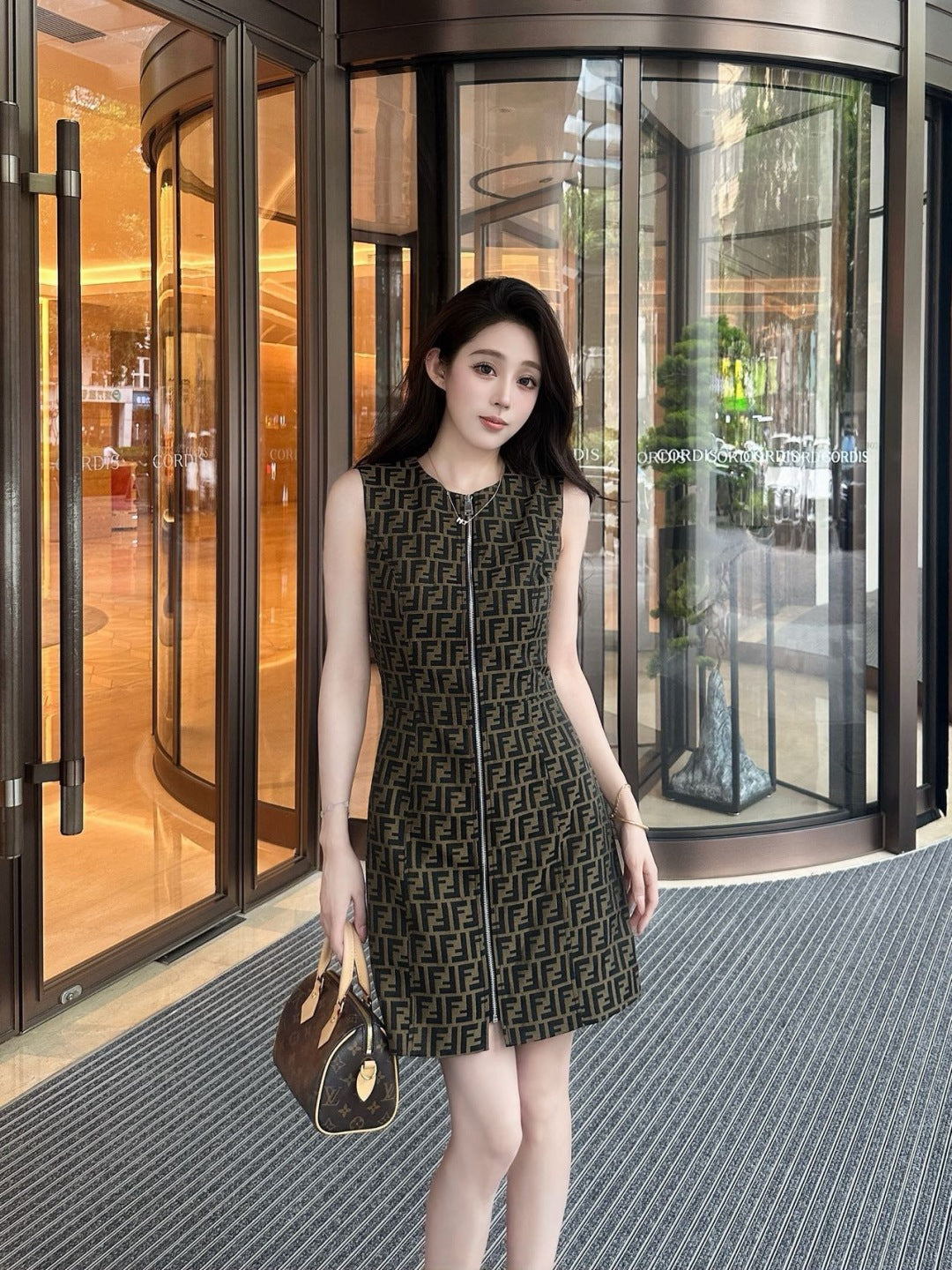 Fend 25fw jacquard dress
