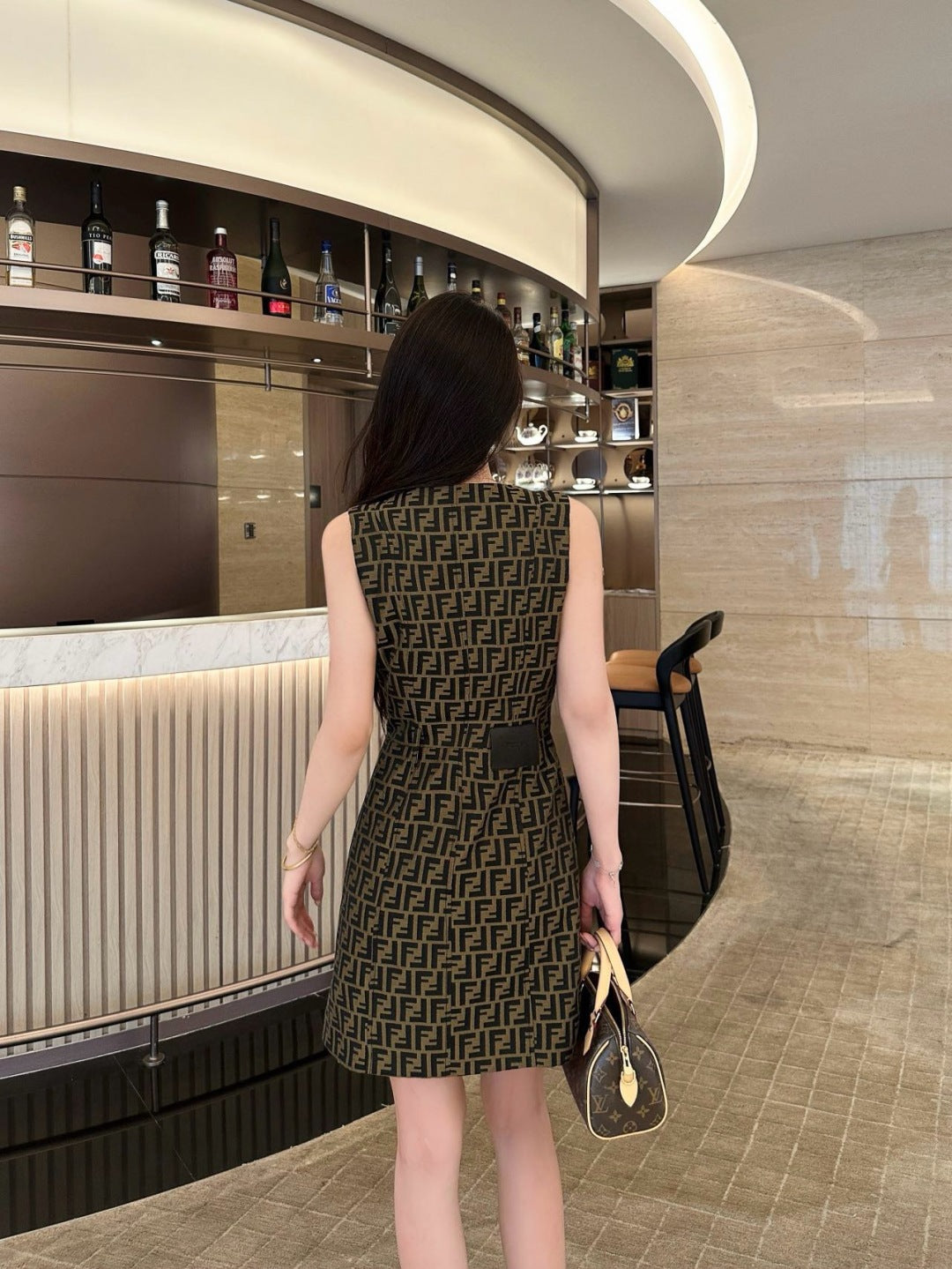Fend 25fw jacquard dress
