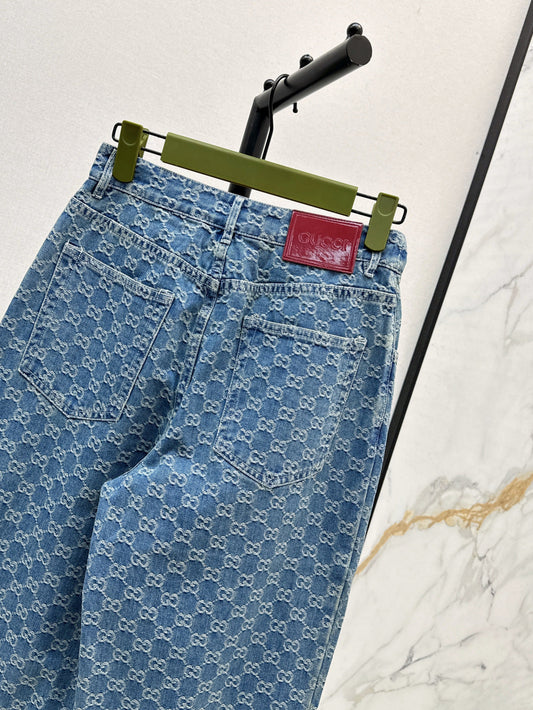 Guc 25fw jacquard jeans