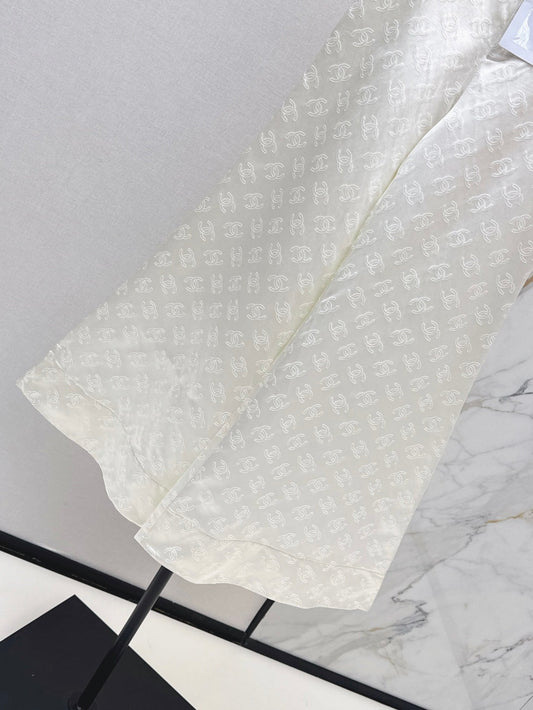 Chan 25fw silk bell bottom