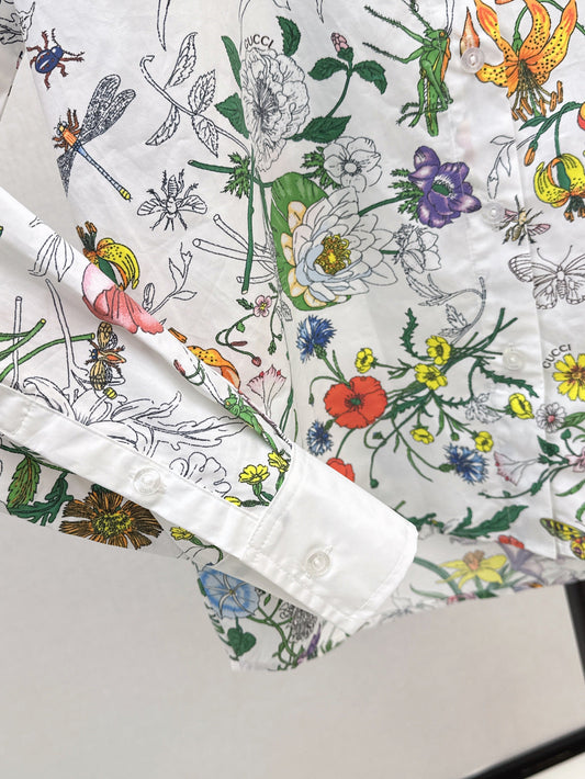 Guc 25ss printed shirt