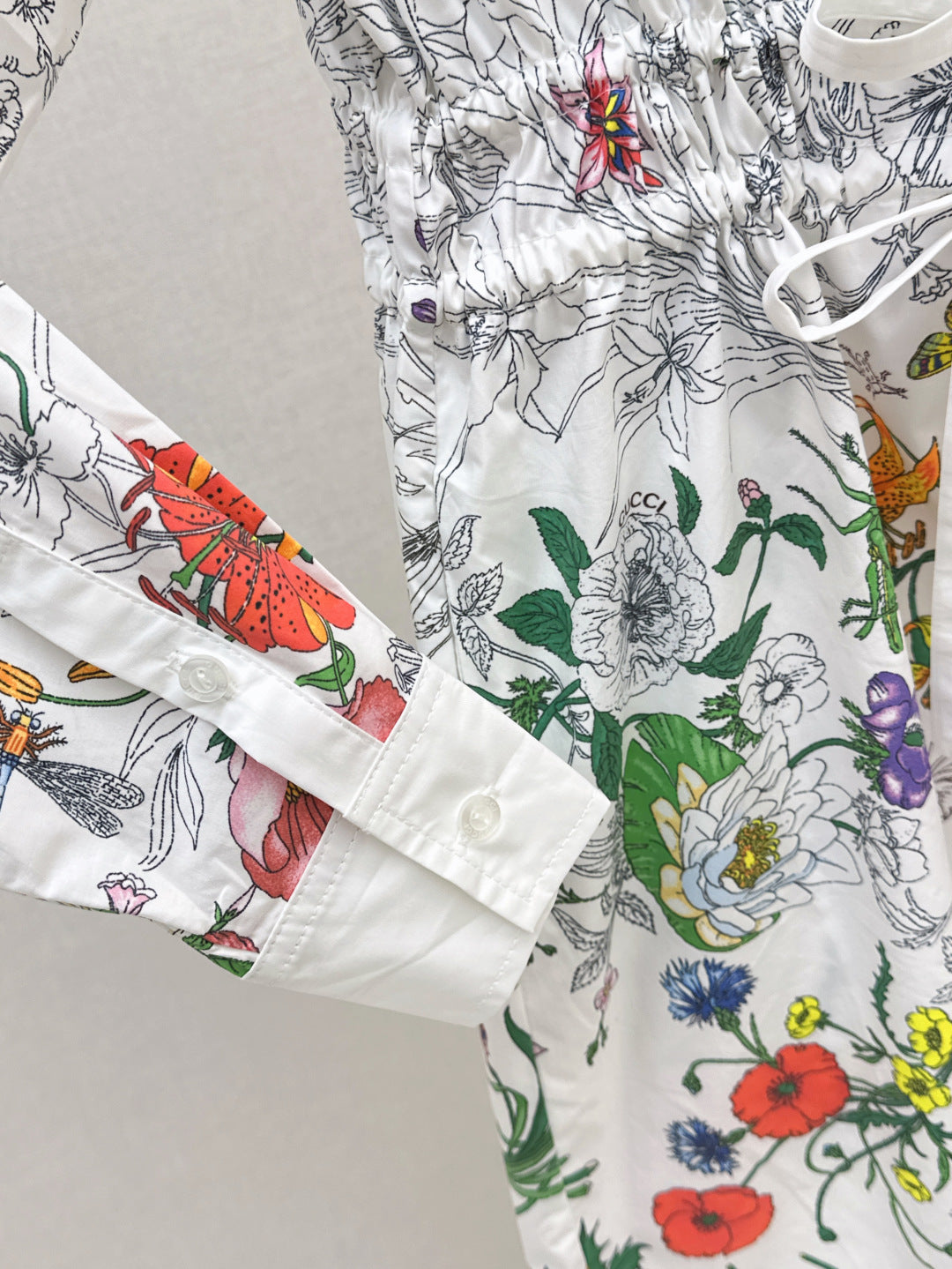Guc 25ss printed dress