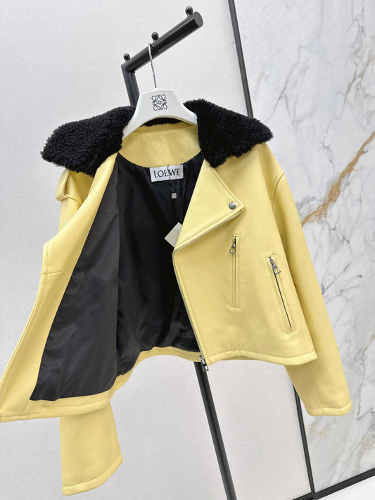 Loe 25fw leather jacket