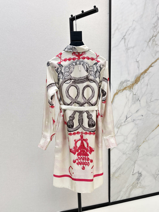 Herm 25fw silk dress