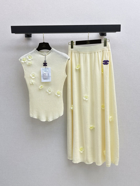 Chan 25fw knitted suit