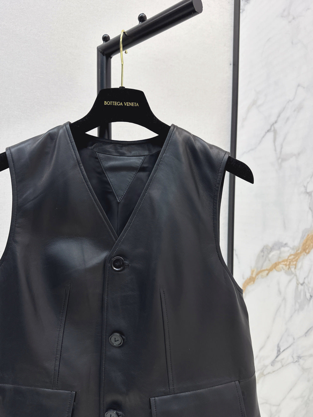 Bottega 25ss leather vest