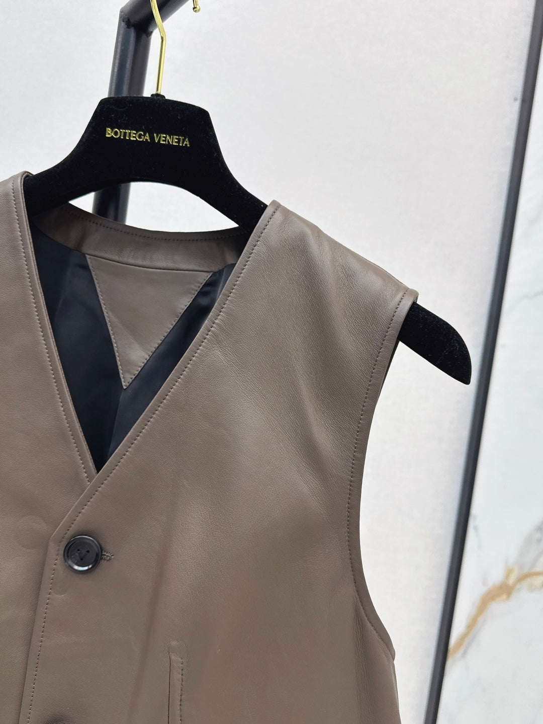 Bottega 25ss leather vest