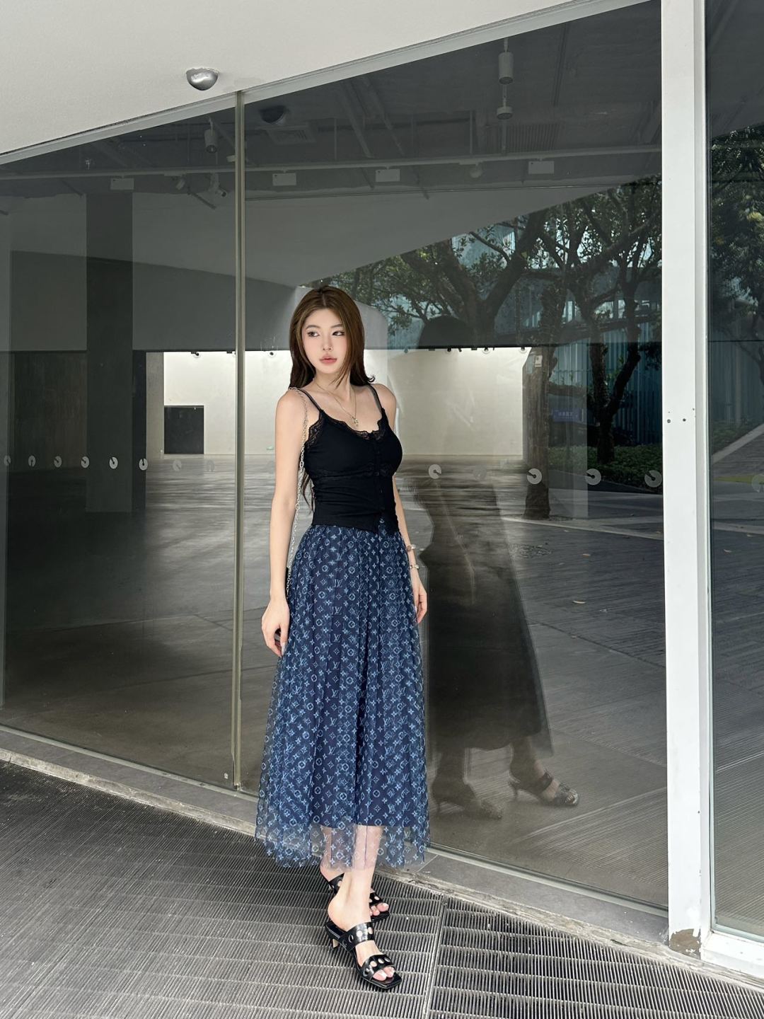Louis 25ss monogram skirt