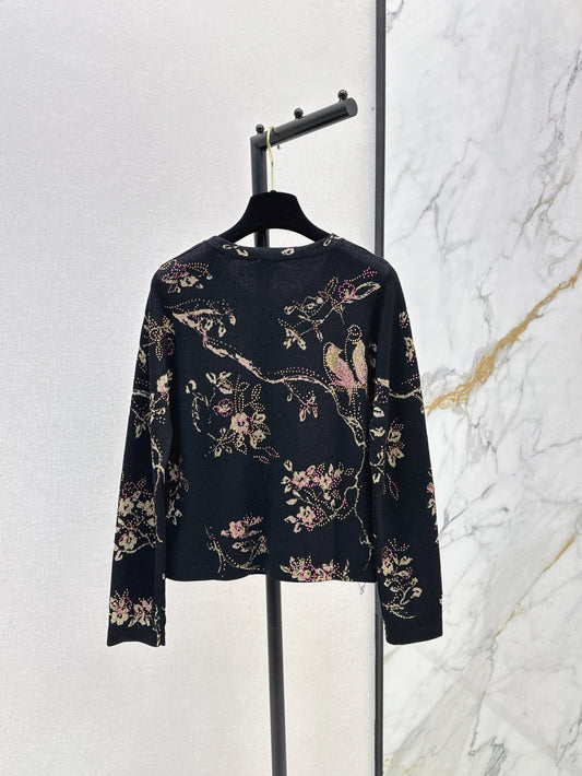 Chan 25fw jacquard cardigan