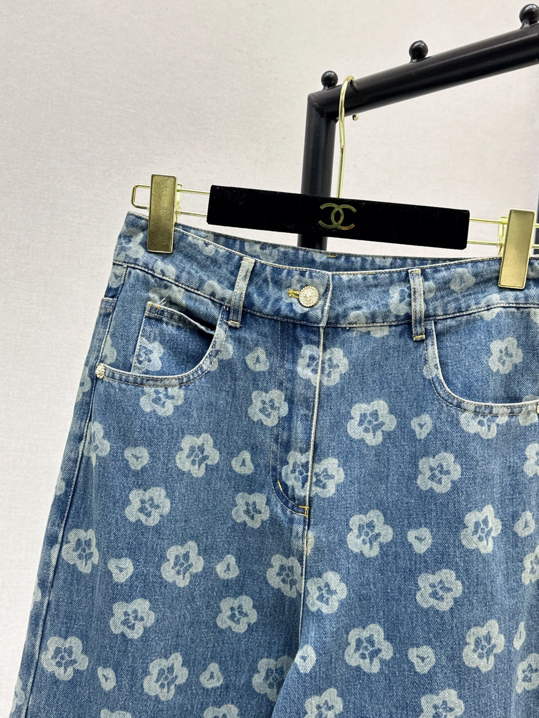 Chan 25fw printe jeans