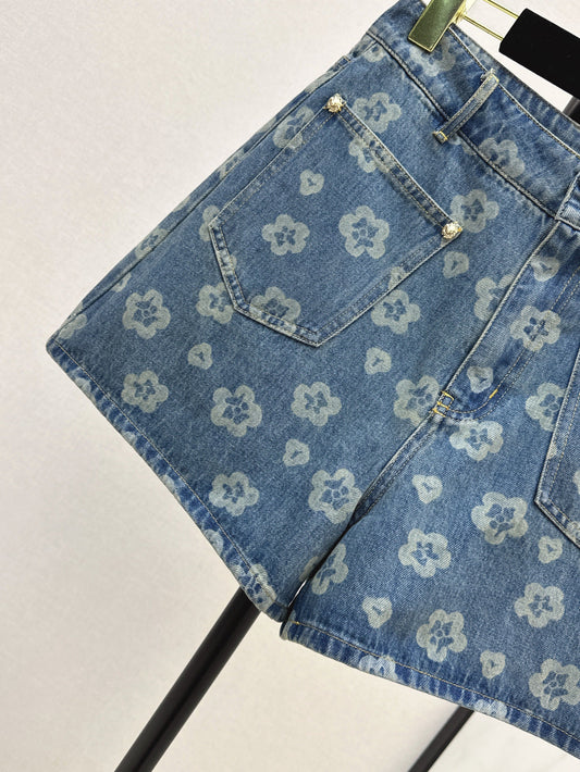 Chan 25fw denim short