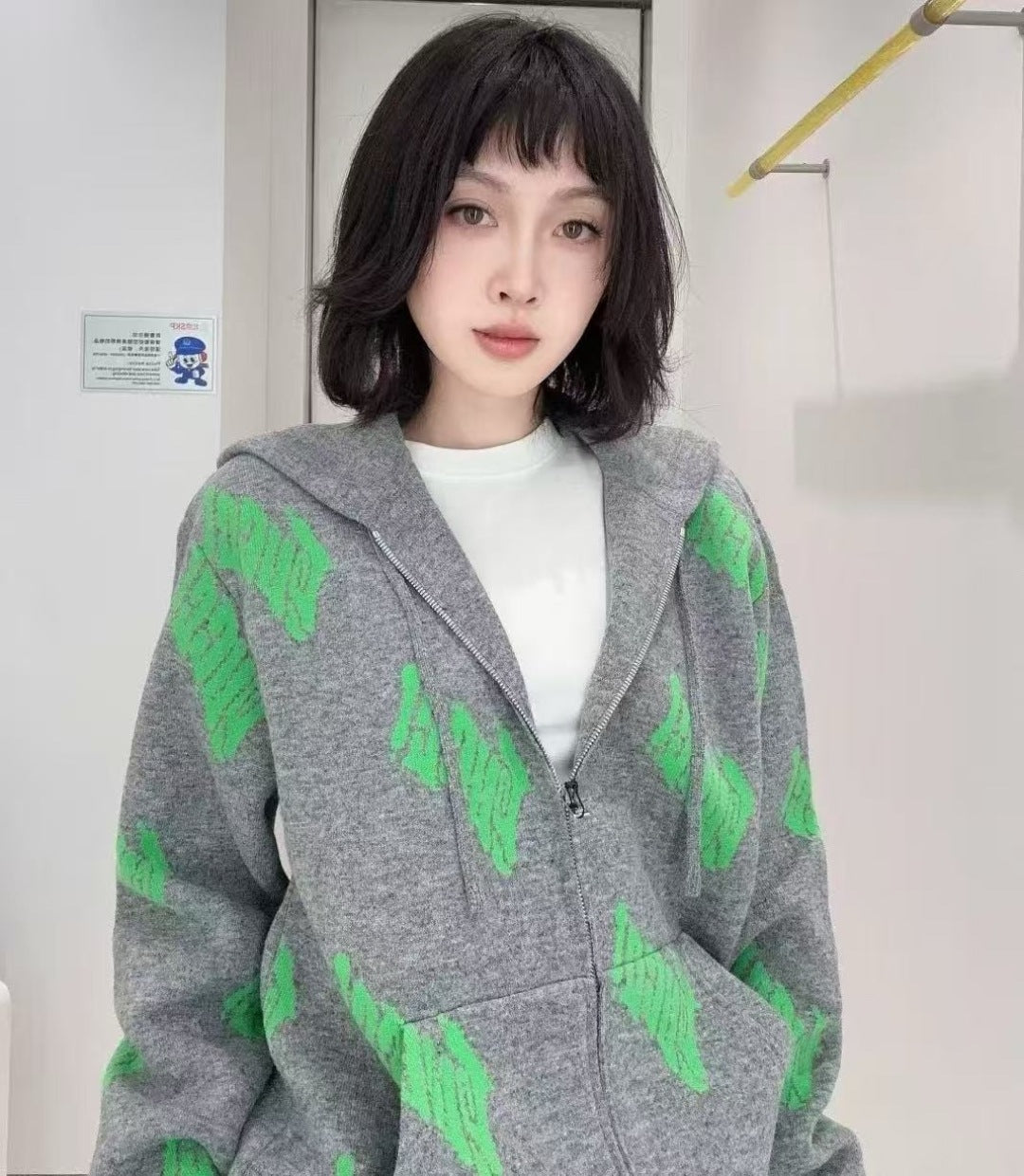 Guc 25fw reversible hoodie