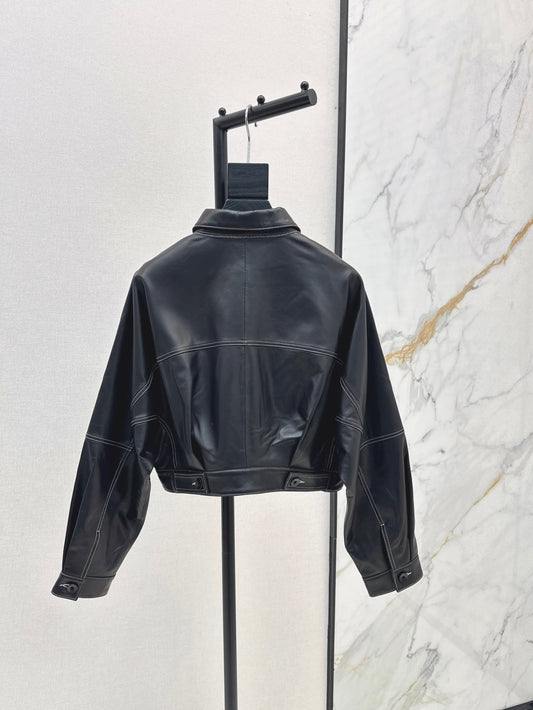Brune 25fw leather jacket