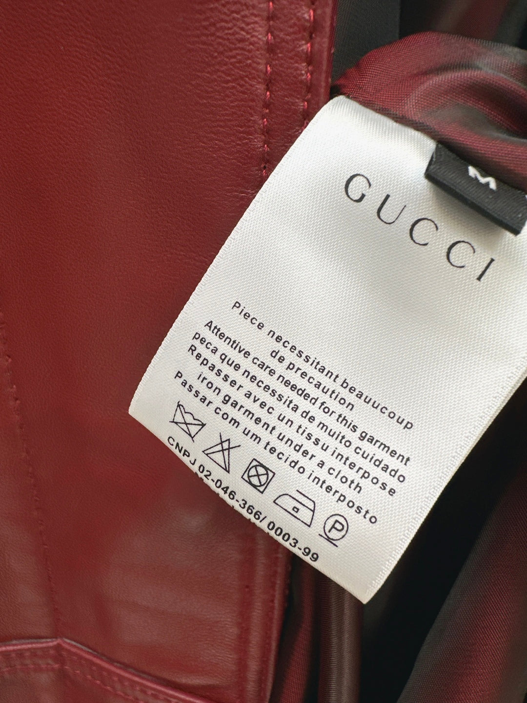 Guc 25fw leather jacket