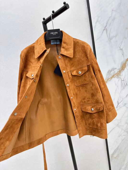 Pra 25fw suede jacket