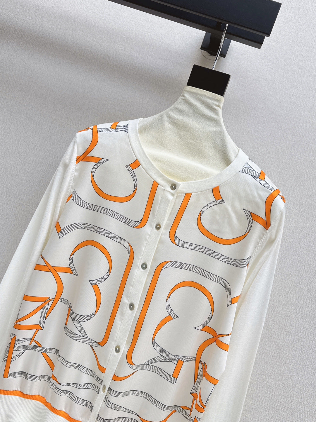 Herm 25ss printed cardigan