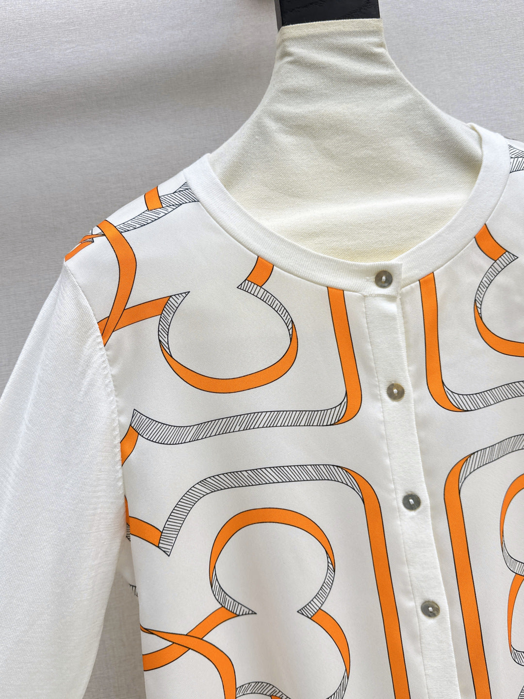Herm 25ss printed cardigan